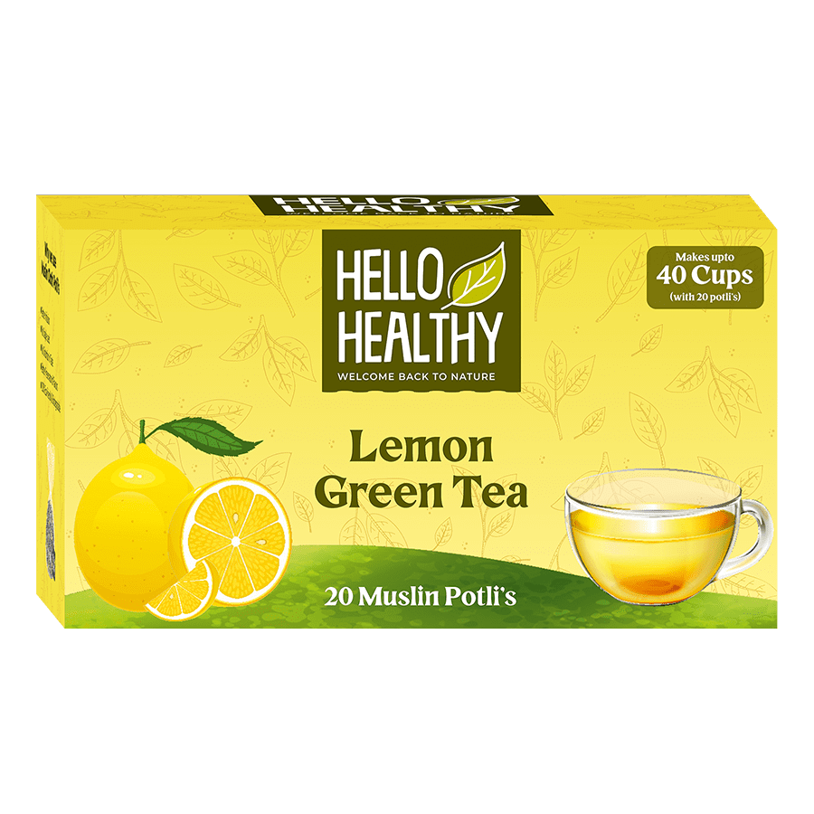 Lemon Green Tea Hello Healthy   Lemon Green Tea Front 