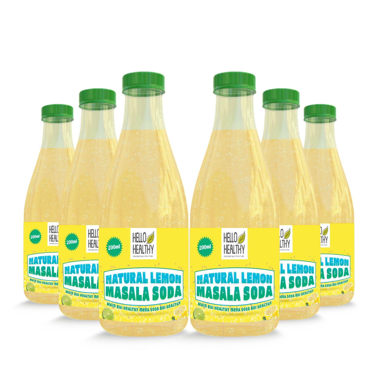 Natural Lemon Masala Soda  Pack of 12