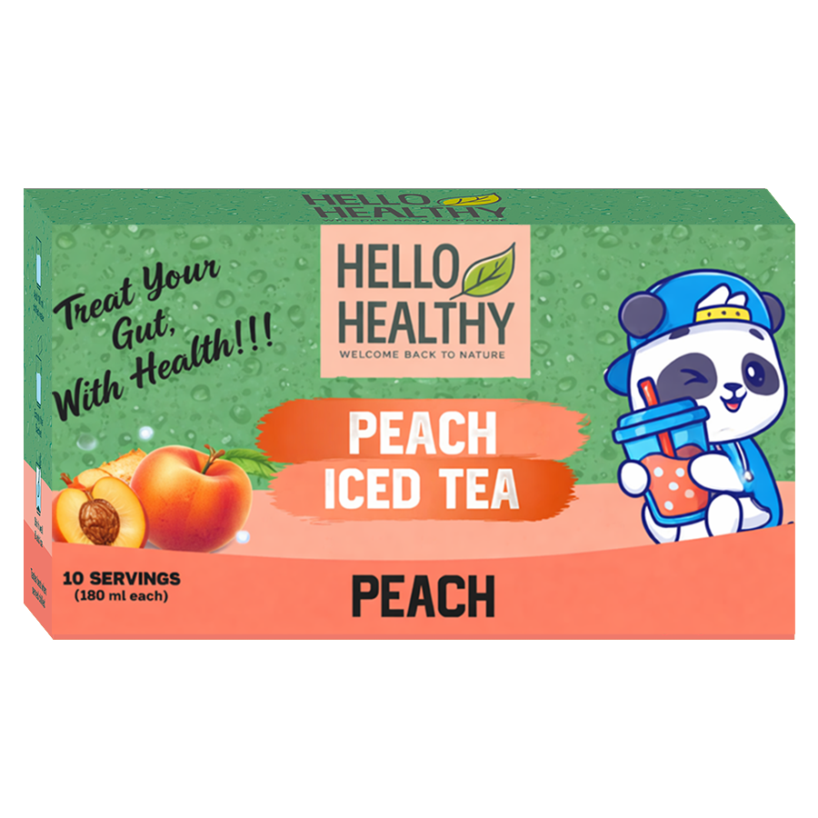 Peach Probiotic Iced Tea